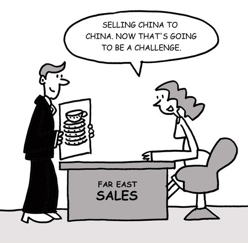 "Selling China to China. Now that's going to be a challenge."