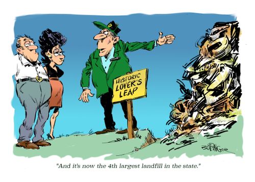 "And it's now the 4th largest landfill in the state."