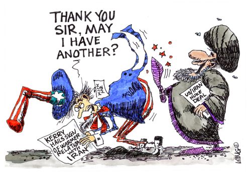 Iran gets it' kicks.