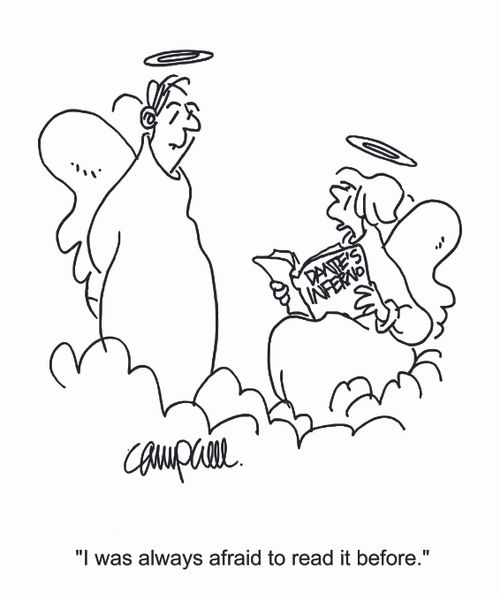 "I was always afraid to read it before."