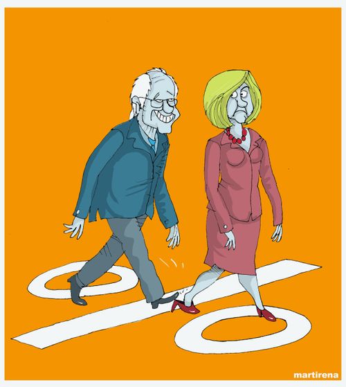 Virtual Tie Between Clinton and Sanders in the Iowa Caucus