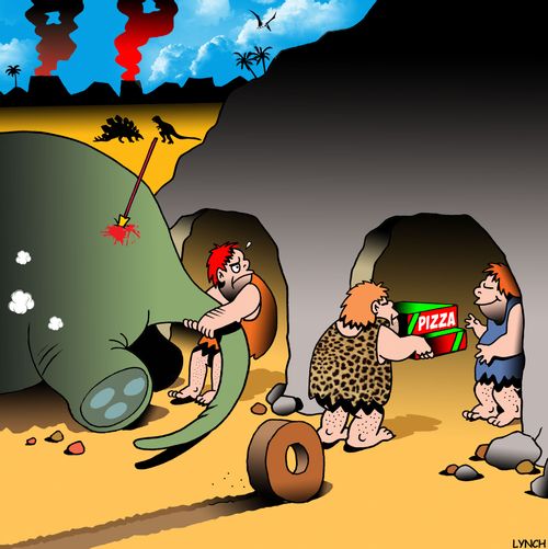 Prehistoric Pizza Delivery