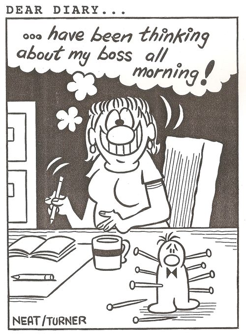 Dear Diary....have been thinking about my boss all morning!
