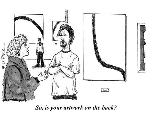 "So, is your artwork on the back?"