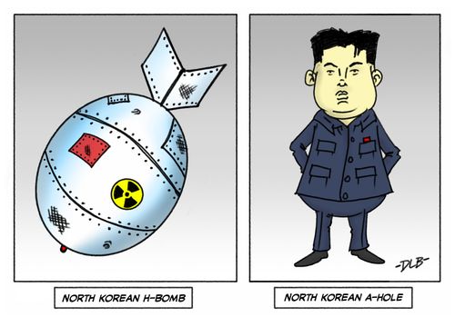 North Korean H-Bomb and North Korean A-Hole