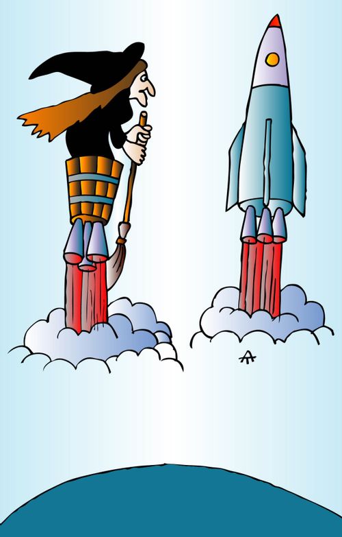 Rocket and Witch Race