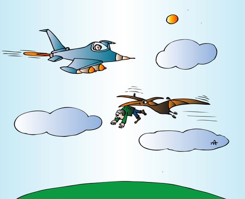 Air Travel By Pterodactyl