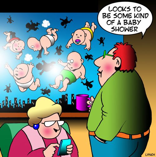 "Looks to be some kind of a baby shower."