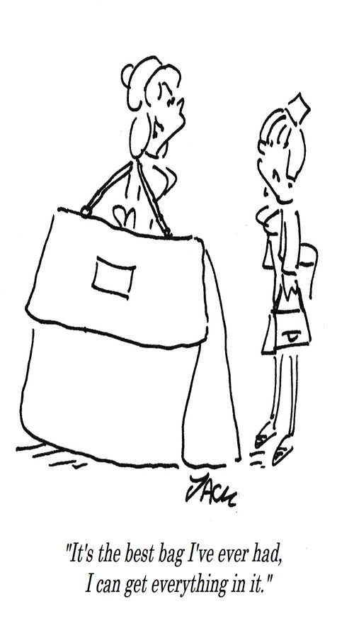 "It's the best bag I've ever had, I can get everything in it."
