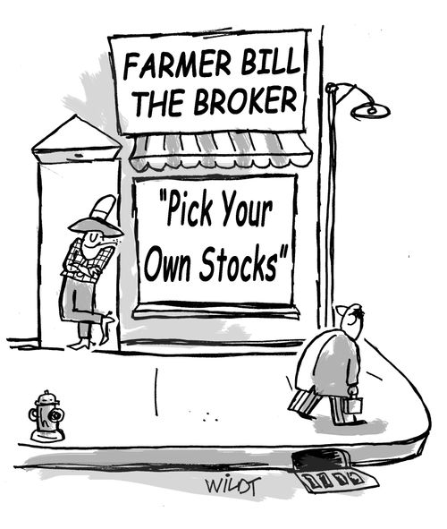 Farmer Bill the Broker: Pick your own stocks.