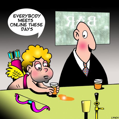 "Everybody meets online these days."