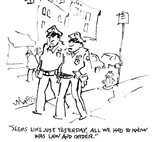 "Seems like just yesterday all we had to know was law and order."