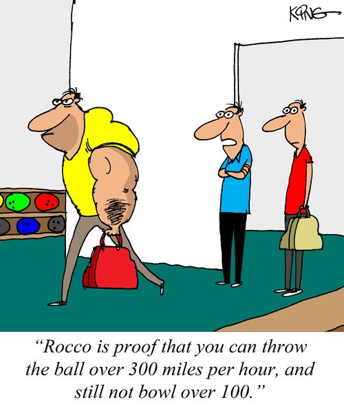 "Rocco is proof that you can throw the ball over 300 miles per hour, and still not bowl over 100."