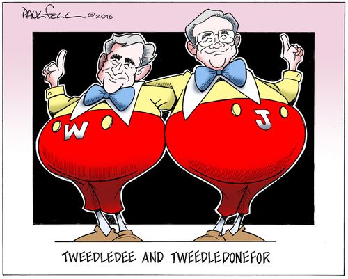 Tweedledee and Tweedledonefor