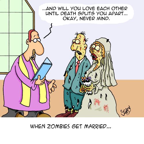 When zombies get married...