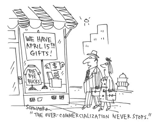 "The over-commercialization never stops."