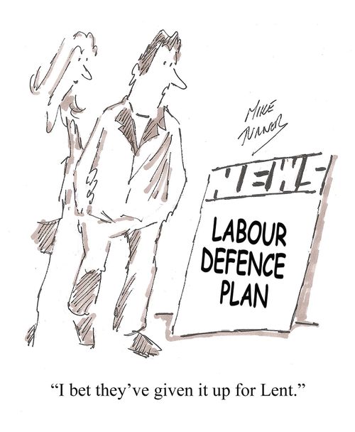 "I bet they've given it up for Lent."