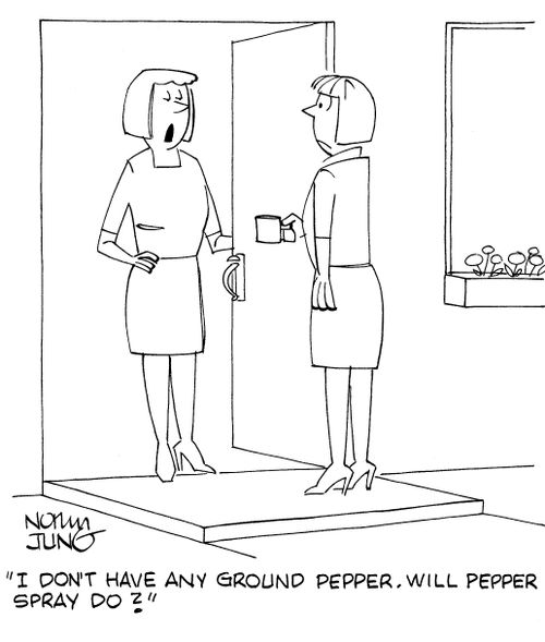 "I don't have any ground pepper. Will pepper spray do?"