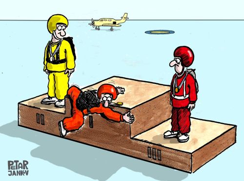 Skydiver's fear of heights
