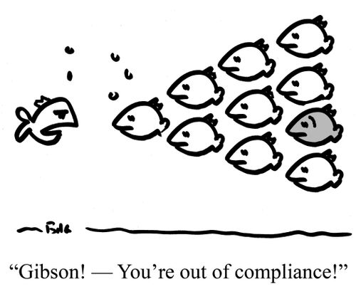 "Gibson! - You're out compliance!"