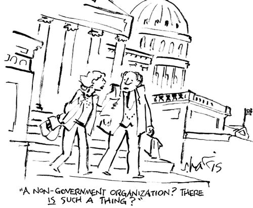 "A non-gorenment organization?  There is such a thing?"