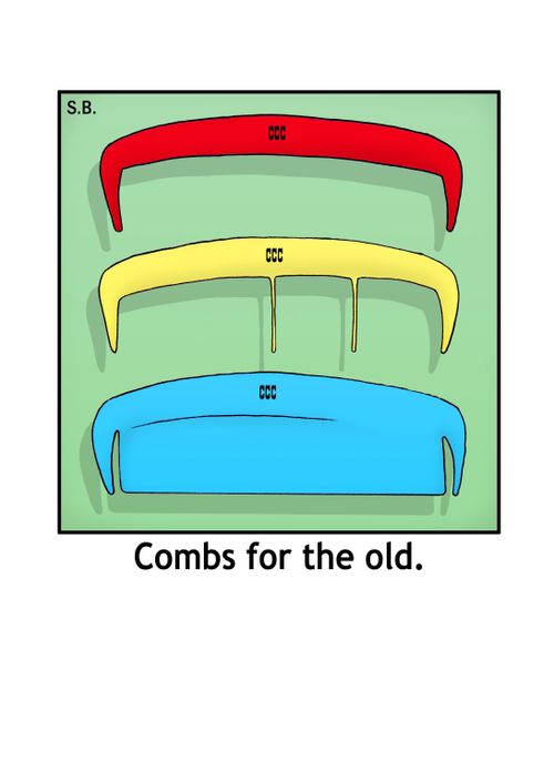 Combs for the old.