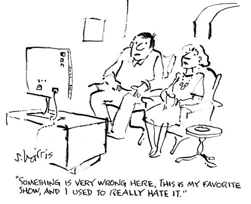 "Something is very wrong here. This is my favorite show, and I used to hate it."