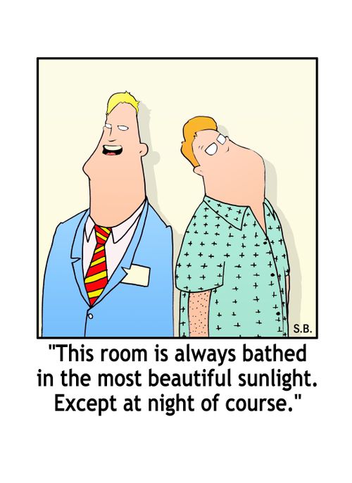 "This room is always bathed in the most beautiful sunlight. Except at night of course."