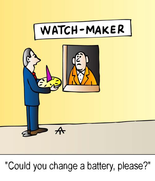 "Could you change a battery, please?"