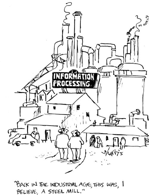 "Back in the industrial age, this was, I believe, a steel mill."