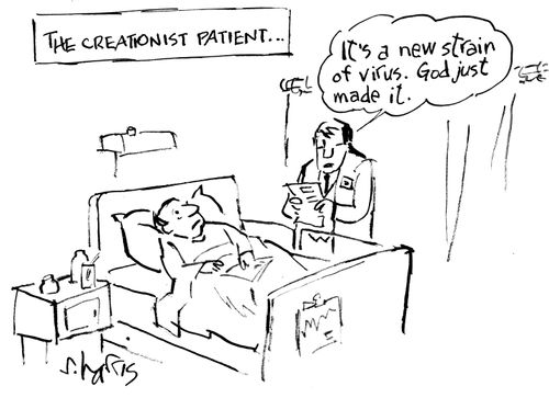 The creationist patient.