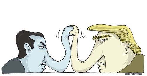 Ted Cruz and Donald Trump