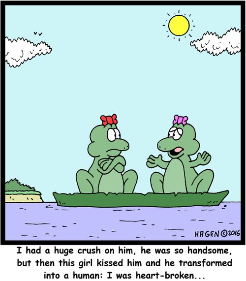 "I had a huge crush on him, he was so handsome, but then this girl kissed him and he transformed into a human: I was heart-broken..."