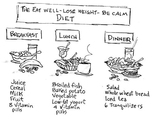 The eat well - lose weight - be calm diet.