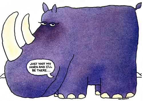 "Just toot my horn and I'll be there."