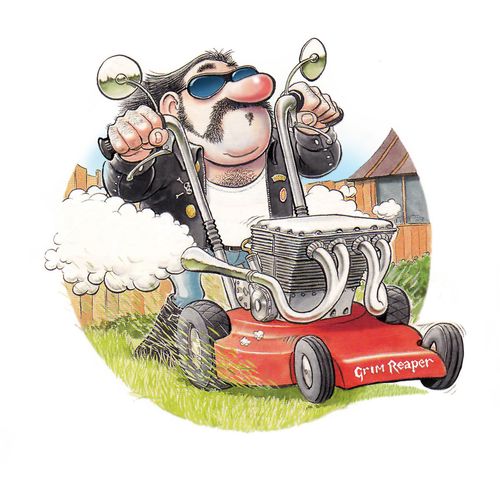 Biker Lawn Mower
