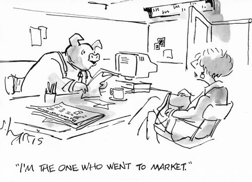 "I'm the one who went to market."