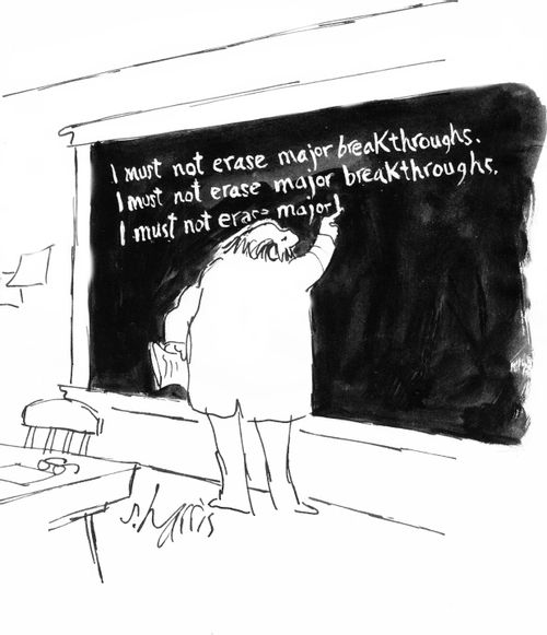 I must not erase major breakthroughs....