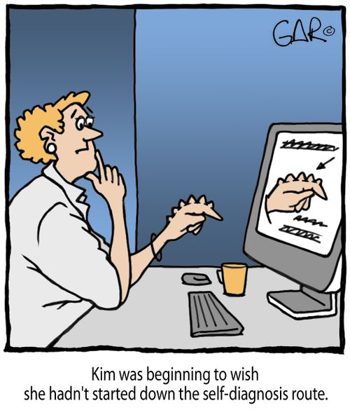 Kim was beginning to wish she hadn't started down the self-diagnosis route