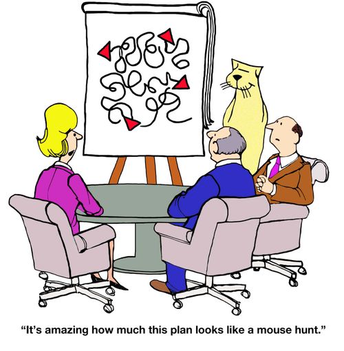 "It's amazing how much this plan looks like a mouse hunt."