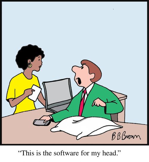 "This is the software for my head."