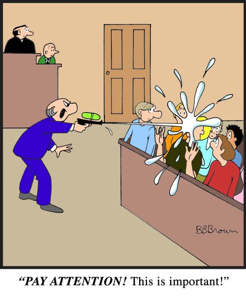 "Pay attention! This is important!"