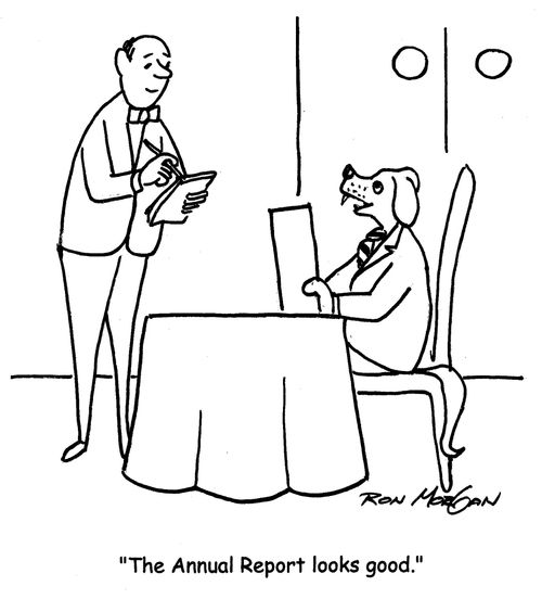 "The Annual Report looks good."