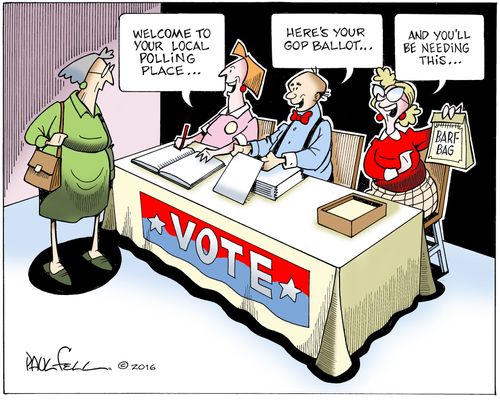 "Welcome to your local polling place..."