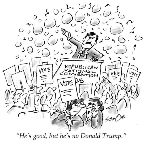 "He's good, but he's no Donald Trump."