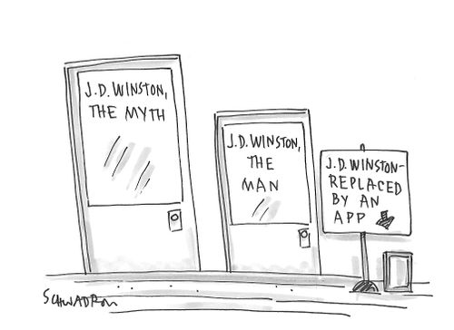 J. D. Winston - The Myth, The Man, Replaced by an App.