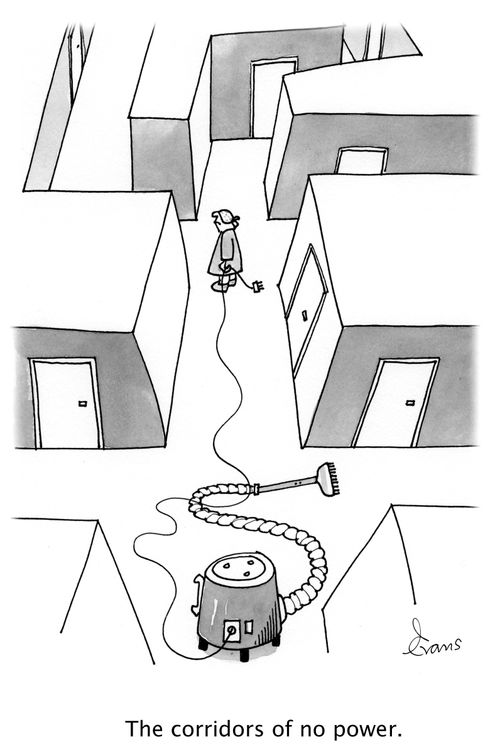 The corridors of no power.
