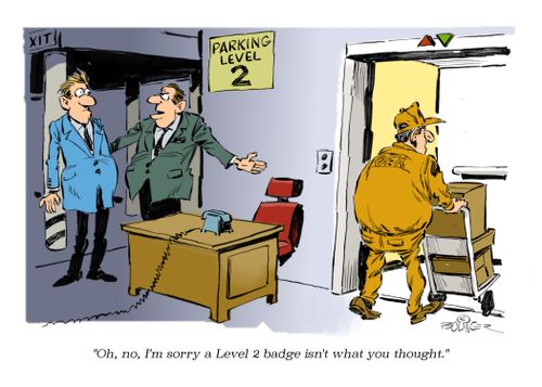 "Oh, no, I'm sorry a Level 2 badge isn't what you thought."