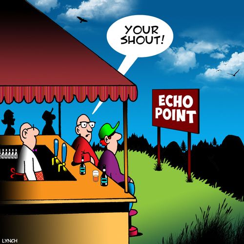 "Your shout!"