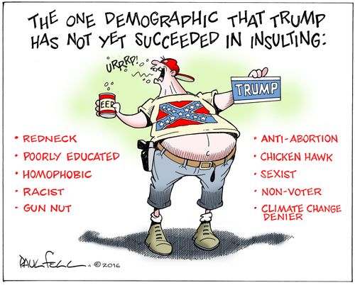 The One Demographic that Trump has not yet succeeded in insulting....
